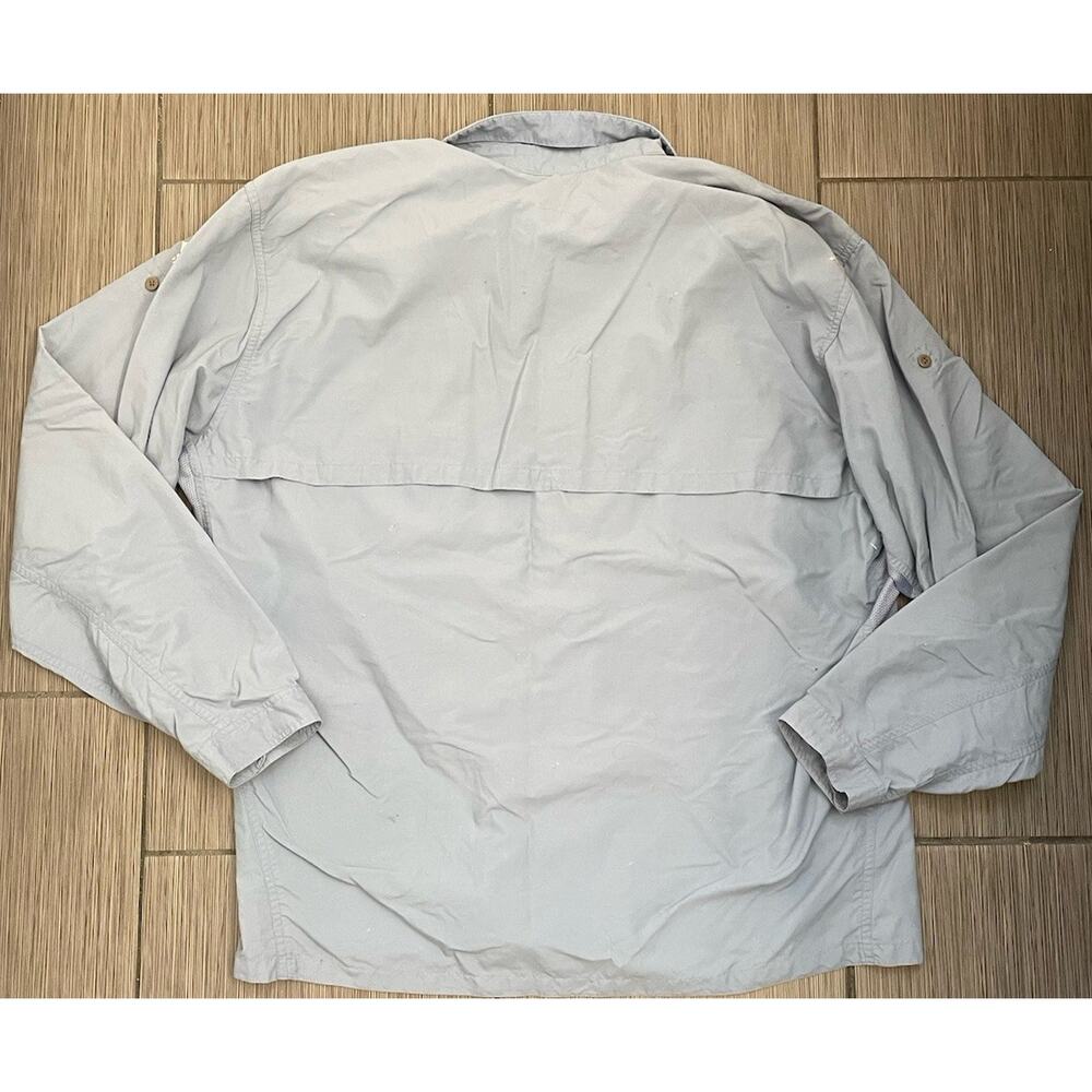 Mountain Hardwear Men's Long Sleeve Blue Vented Button Up Hiking Size XL - Picture 4 of 6